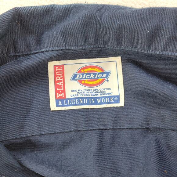 Vintage Dickies Shirts Mens Sz XL Blue Black Lot of 3 Gorpcore Workwear Mechanic - Picture 8 of 8